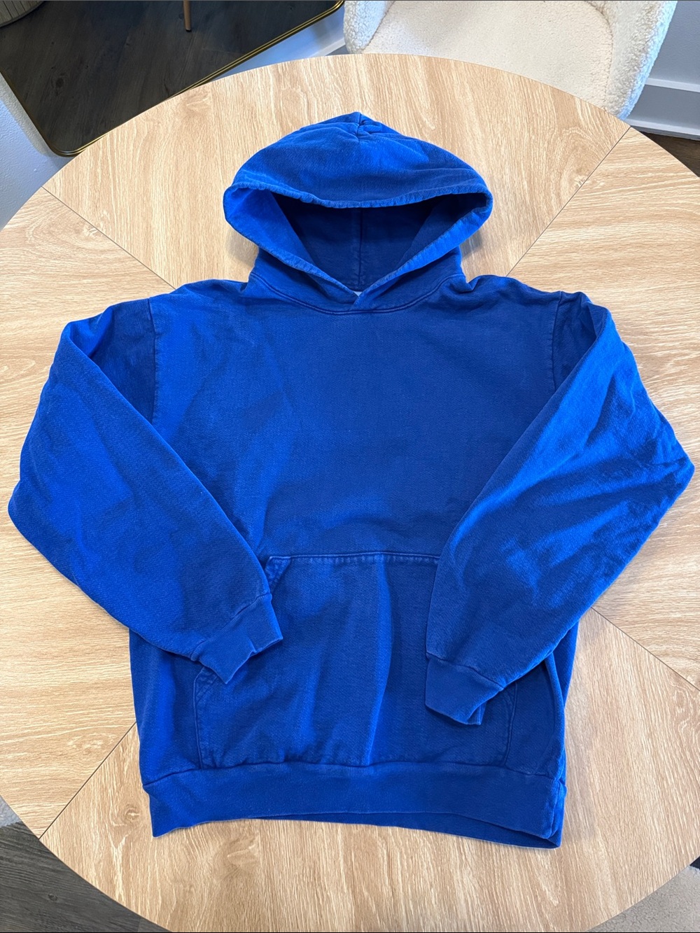 Los Angeles Apparel Men's Royal Blue Pullover Hoodie Sweatshirt
